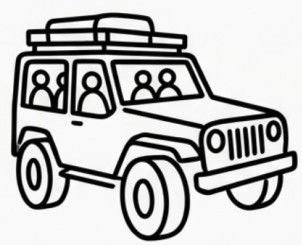 Minneriya national park entrance Half a day jeep hire (Maximum 06 people in a jeep)